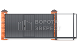Автоматические ворота 2200×2500 во двор ВЭ-4982